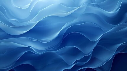 Obraz premium A blue wave with a white background