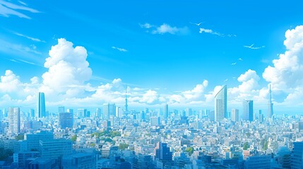都会と空の風景6