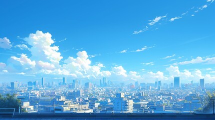 都会と空の風景12