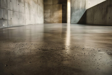 Smooth, matte finish concrete with gentle lighting highlighting the texture.