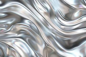 Metallic background of elegant gradient lines in silver and platinum tones.