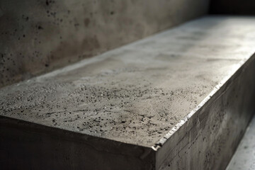 Smooth, matte finish concrete with gentle lighting highlighting the texture.