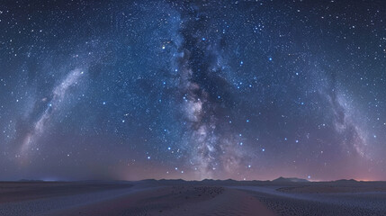 Cosmic Serenity: Milky Way Over Untouched Desert