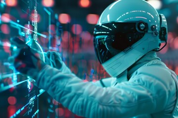 A modern pentathlete fences