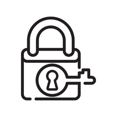 padlock key icon design vector template