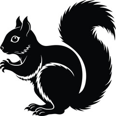 squirrel vector silhouette
