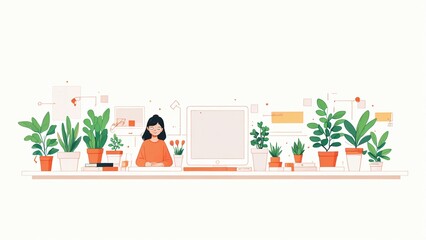 background with flowers