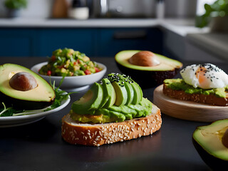 A variety of avocado dishes
