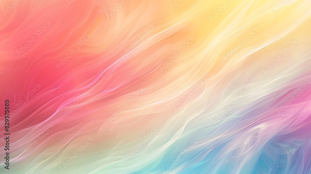Aufkleber abstract waves of pastel-colored fabric creating a soft and dreamy effect.