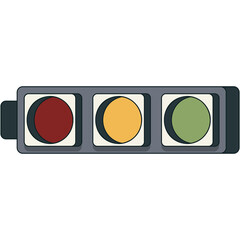 Race Traffic Light Sticker