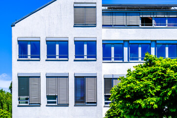 typical windows of an office building