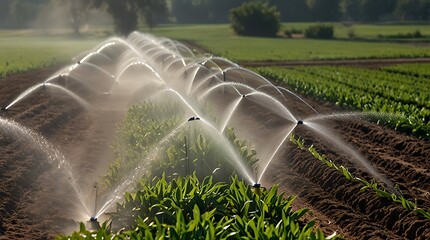 irrigation of field