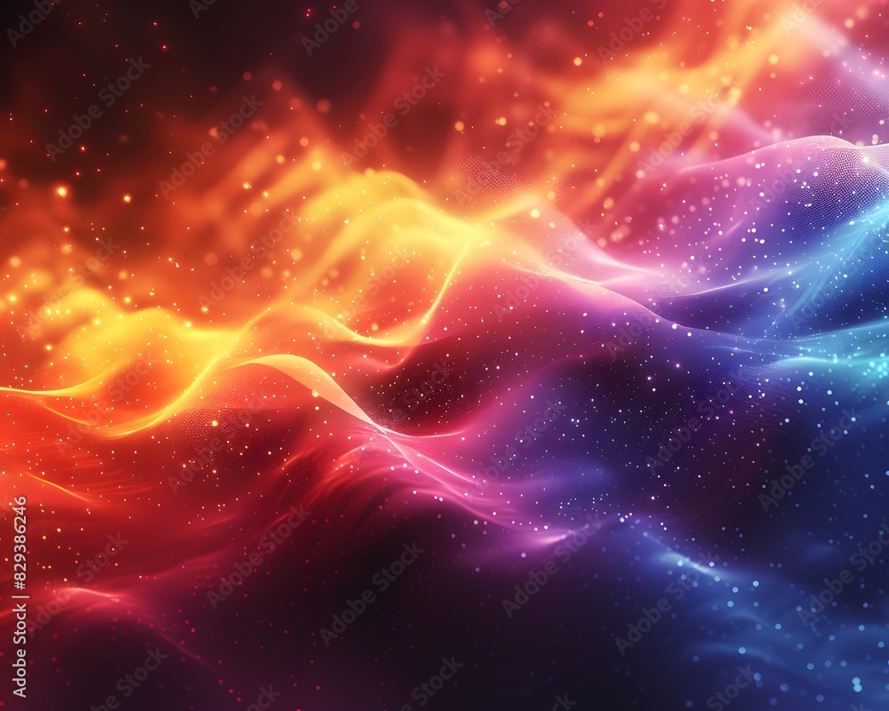 Fototapete bright gradient background with colorful grains. it represents a mix of energy, movement, fun and li
