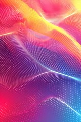 Obraz premium Bright gradient background with colorful grains. It represents a mix of energy, movement, fun and liveliness with the grain of old computer graphics or noisy TV. It has a retro or futuristic feel.