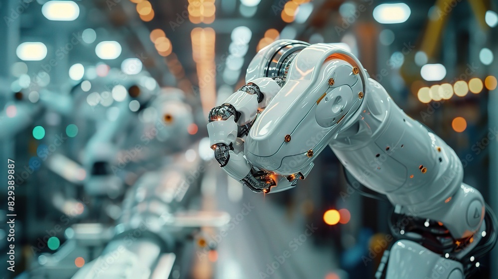 Aufkleber robotics and automation in industries such as automotive and electronics manufacturing, showcasing e