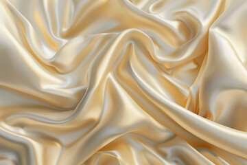Obraz premium Cream and beige silky 3D backdrop ideal for sleek, minimalist interior designs.
