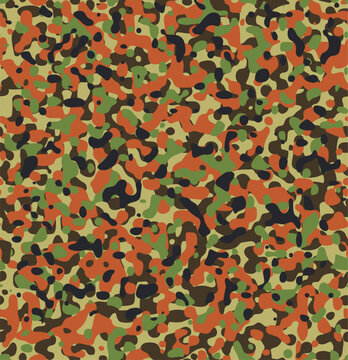 Flecktarn style camouflage pattern. Military seamless pattern, flecktarn style camouflage, textile design.