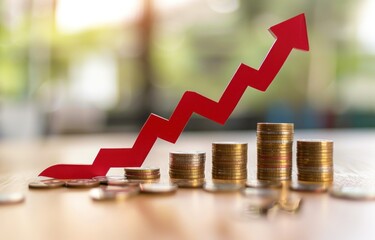 Organic growth graph illustration. Business development concept.
