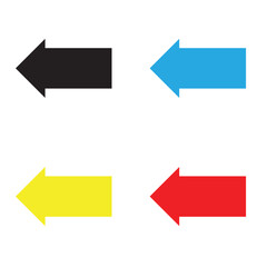 thick arrow icon set vector in two styles isolated on white and black background . next arrow icon, Vector illustration . EPS 10