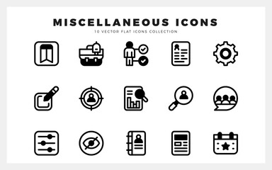 15 social Media (Linkdin) Lineal Fill icons pack. vector illustration.