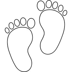 Obraz premium Baby Feet Icon