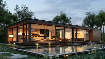 A Modern House in Harmony with Nature
