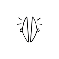 Cymbals Line Style Icon Design