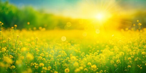Summer Field Blur: A yellow and green blurred background that evokes the feeling of a sunny summer field.
