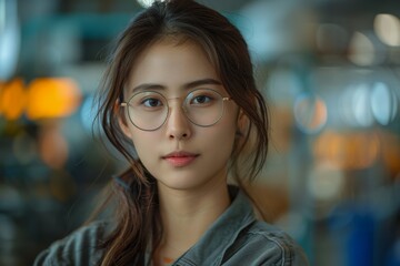 Obraz premium A striking and empowering photograph of female asian Accountant created with Generative AI technology