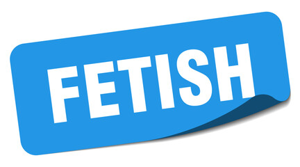 fetish sticker. fetish label