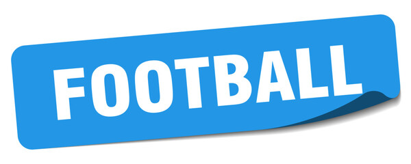 football sticker. football label