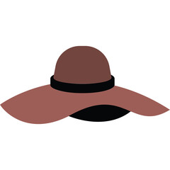 Beach Hat Illustration