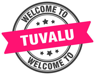 Welcome to Tuvalu stamp. Tuvalu round sign