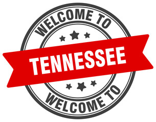 Welcome to Tennessee stamp. Tennessee round sign