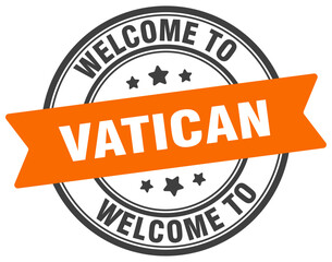 Welcome to Vatican stamp. Vatican round sign