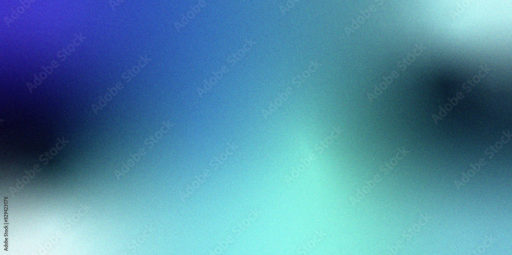 Poster abstract beige orange and teal gradient dark background grainy noise texture. turquoise blurred shin