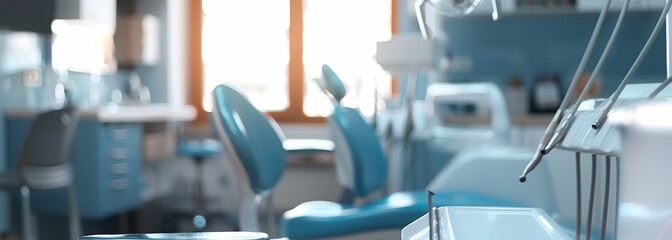 Fototapeta premium Dental office. Dentistry background. Blurred background