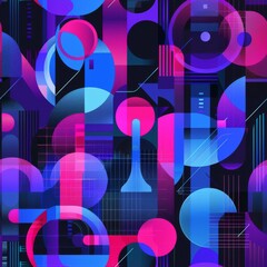 Fototapeta premium Abstract Geometric Symphony