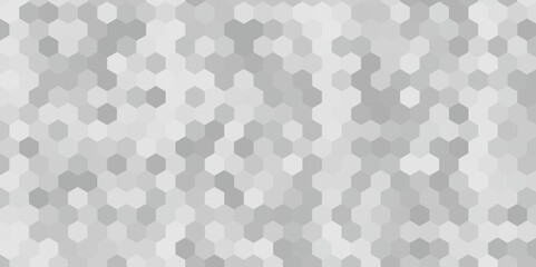 Abstract modern white and grey elegant hexagons background