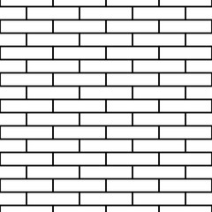 White brick wall background. Brick seamless pattern.