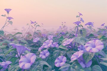 A garden gate adorned with blooming flowers, forming a heart-shaped archway. Beautiful simple AI generated image in 4K, unique.