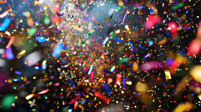 Confetti blanc cotillons sur explosion fond cotillion blasting fireworks customization jet particle party title prize reception first announcement presentation spark gold gilt mone.