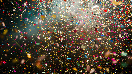 Confetti blanc cotillons sur explosion fond cotillion blasting fireworks customization jet particle party title prize reception first announcement presentation spark gold gilt mone.