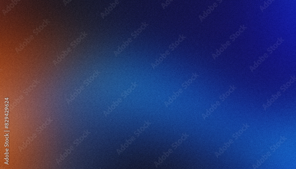 Poster textured background featuring a smooth gradient from blue to orange with a grainy overlay