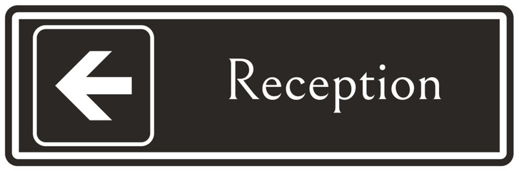 Reception sign