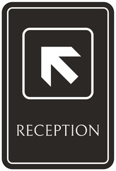 Reception sign