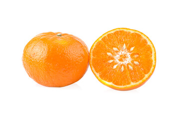Orange fruit isolated on white background