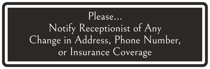 Obraz premium Reception sign