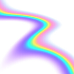 Rainbow gradient segment isolated on transparent background, Overlay gradient
