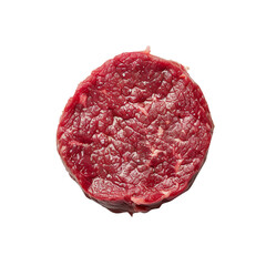 Obraz premium fast food hamburger beef patty and chicken isolated on transparent background